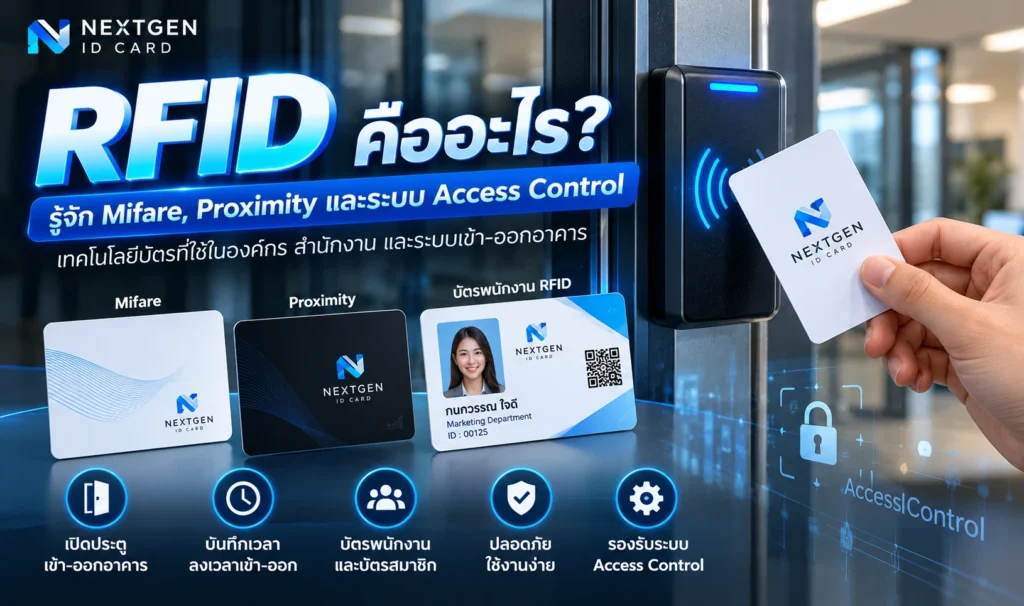 RFID คืออะไร? รู้จัก Mifare, Proximity และระบบ Access Control